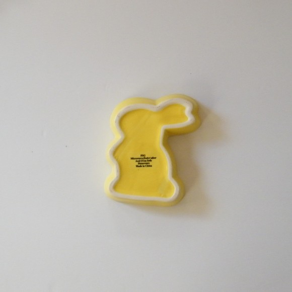 Vintage Easter Bunny Candy Dishes Set of 3 Ceramic Holiday Decor Green Yellow - Picture 7 of 9